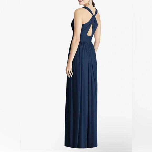 Alfred Sung | Wrap Twist Maxi Dress. Bridal. Formal. Ruched waist. Size 18L. NWT - Picture 2 of 9